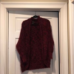 Red sweater with black detailing